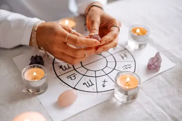 Astrologer Reading Chart